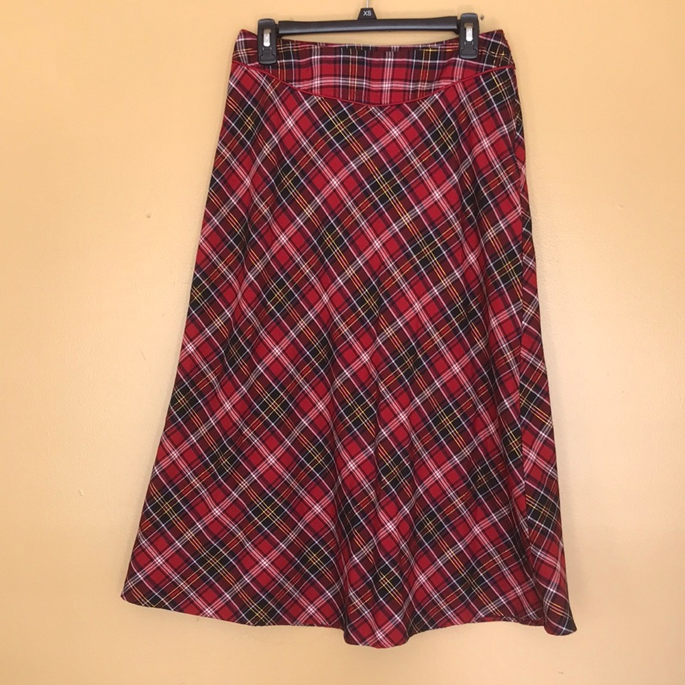 Christmas Plaid Skirt